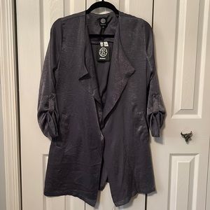 Bobeau open cardigan/ belted dress